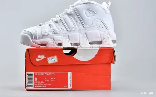 More White Uptempo Air Triple 921948-100  0430